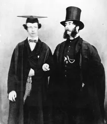 Arthur Munby e seu pai, c.1851